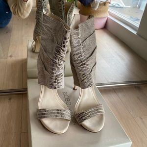 BCBG suede heels